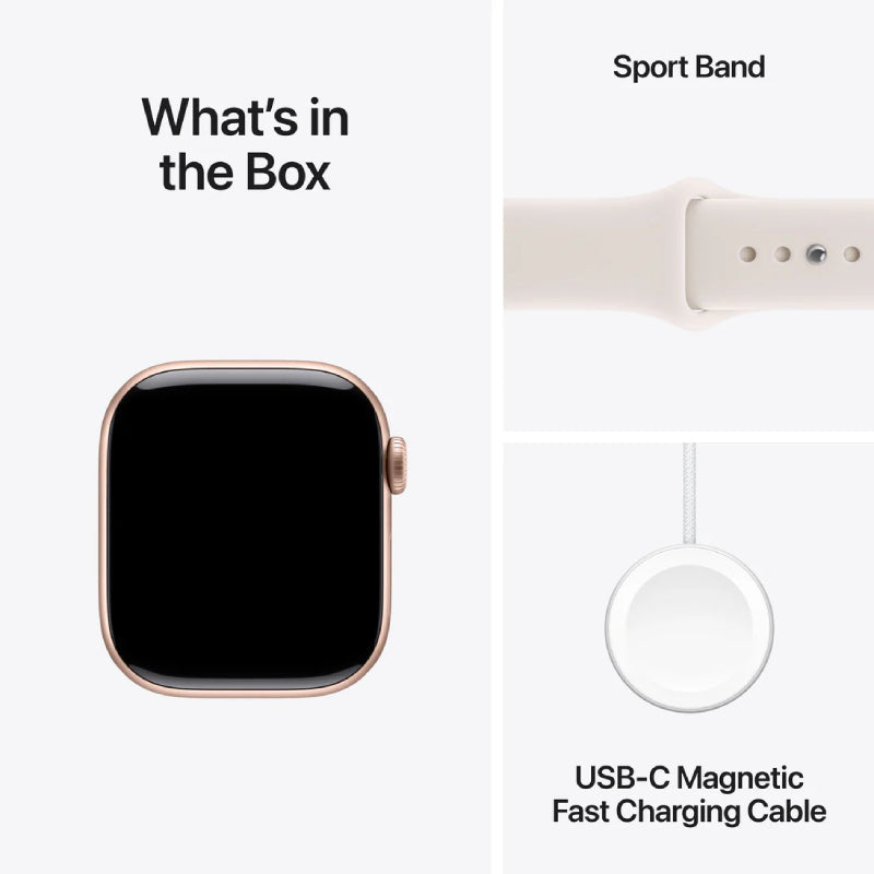 Apple Watch Series 11 - LTPO OLED / 64GB / 46mm / Bluetooth / Wi-Fi / Medium/Large / Rose Gold Aluminum Case with Light