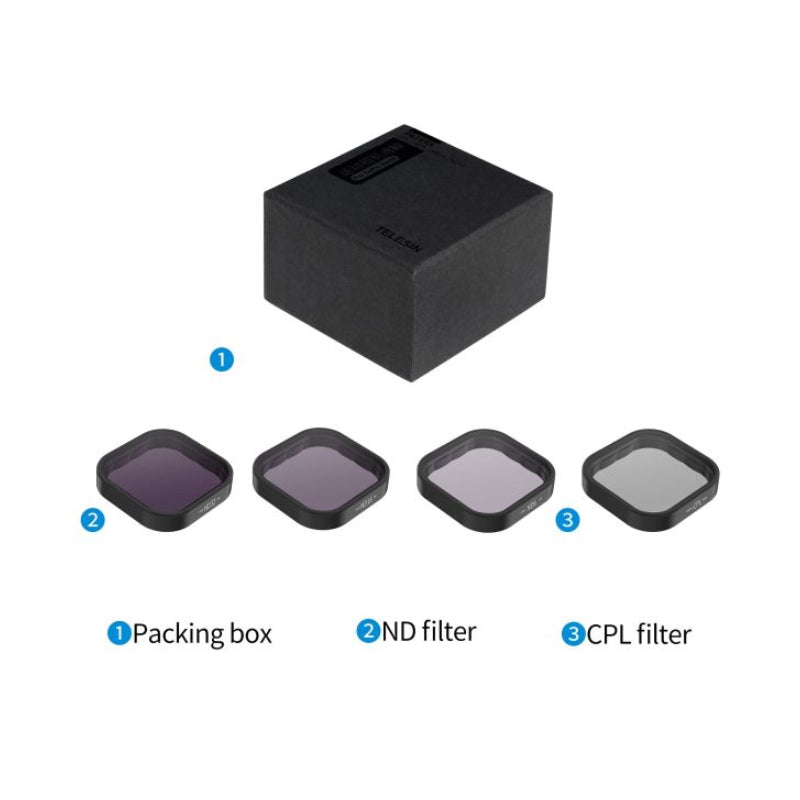 TELESIN ND & CPL Lens Filters Set for GoPro 9/10/11
