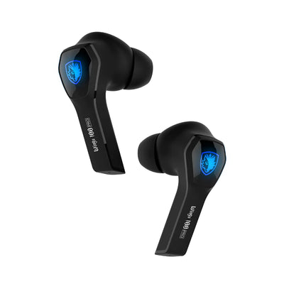 SADES Wings 100 Pro True Wireless Gaming Earphones - Black