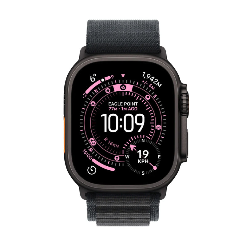 Apple Watch Ultra 3 - LTPO OLED / 64GB / 49mm / Bluetooth / Wi-Fi / Cellular / Large / Black Titanium Case with Black