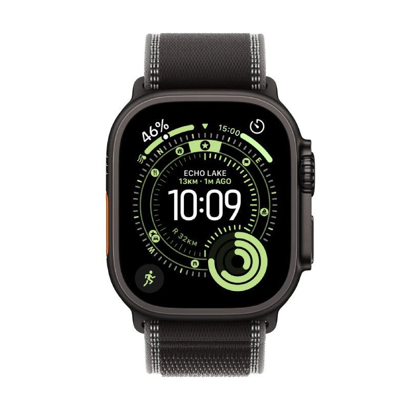 Apple Watch Ultra 3 - LTPO OLED / 64GB / 49mm / Bluetooth / Wi-Fi / Cellular / Small/Medium / Black Titanium Case with