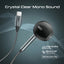PROMATE Laxi-M High Fidelity USB-C ENC Mono Wired Earphone - Wired / USB-C / Black