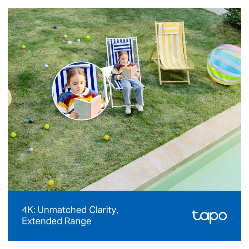 TP-Link Tapo C560WS Outdoor Pan/Tilt Security Wi-Fi Camera - 4K 8MP / Up to 25fps / Two-Way / AI Detection / Night Vision
