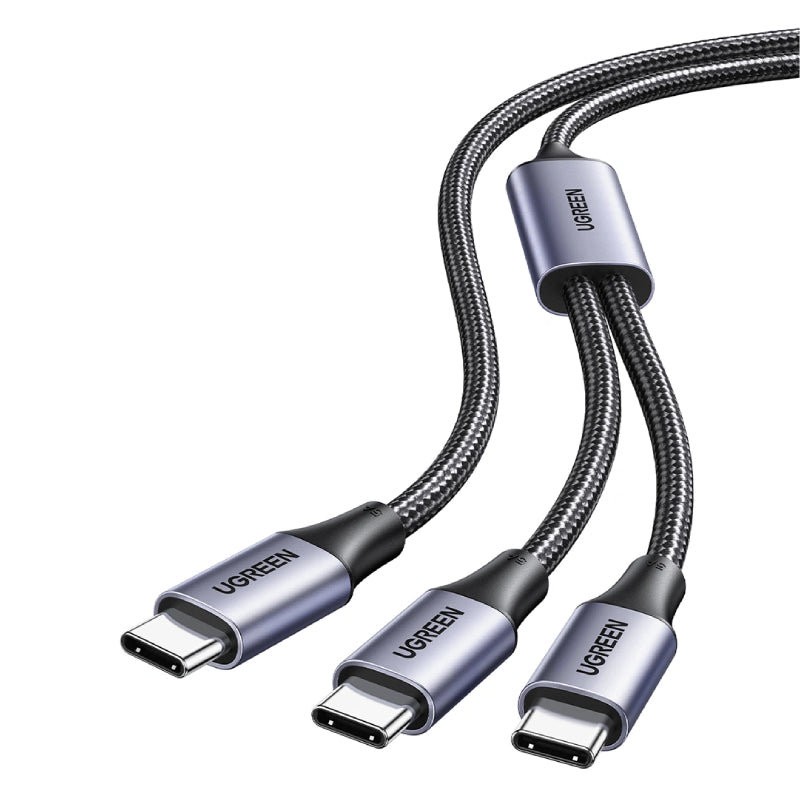 UGREEN 2-in-1 Universal PD Fast Charging Cable - 5A / 100W / Black