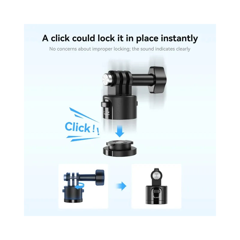TELESIN Quick Release Adapter Kit for action cameras