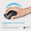 PROMATE Contour Comfort Performance Wireless Ergonomic Mouse - Black