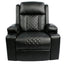 Black Bull Premium Sofa Swivel Rocker Recliner Size - PU Black