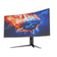 SADES GL-Shark SA-C01Q34 VA Curved Gaming Monitor - 34" QHD / 0.5ms / 180Hz / HDMI 2.1 / DisplayPort 1.4 / Black