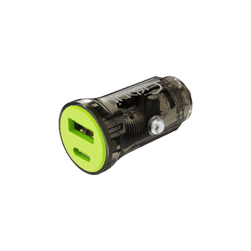 GOUI Auto 30W PD Car Charger - 30W / USB-A/USB-C / Transparent