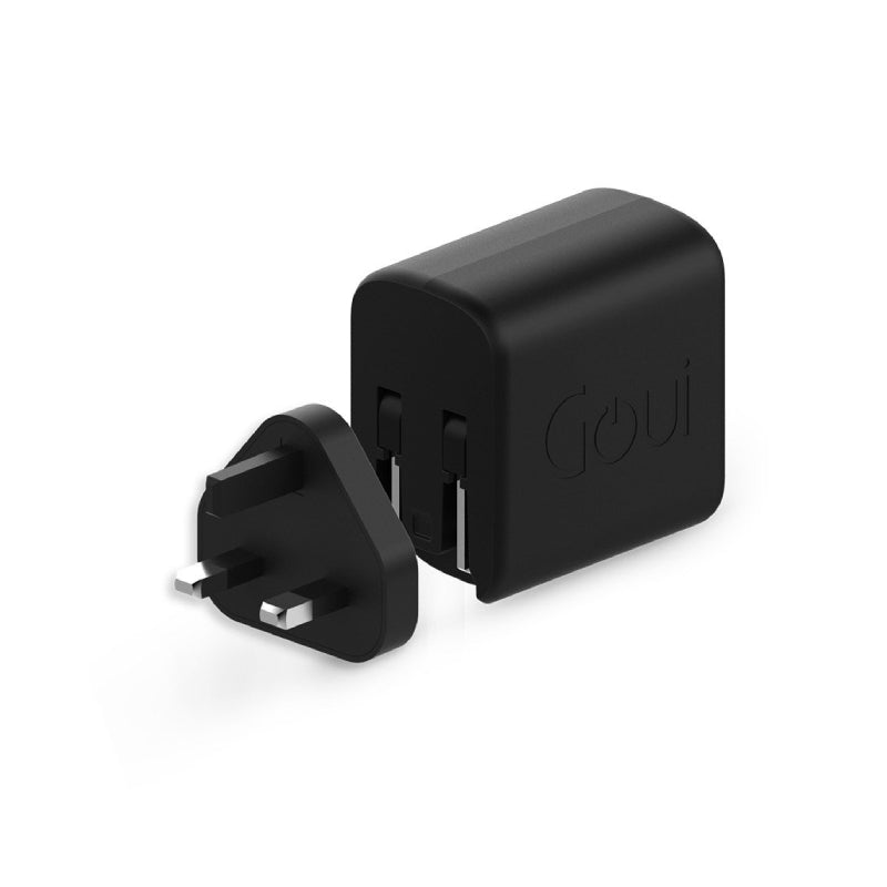 GOUI Mini PD 45W Wall Charger - 45W / USB-A/USB-C / Black