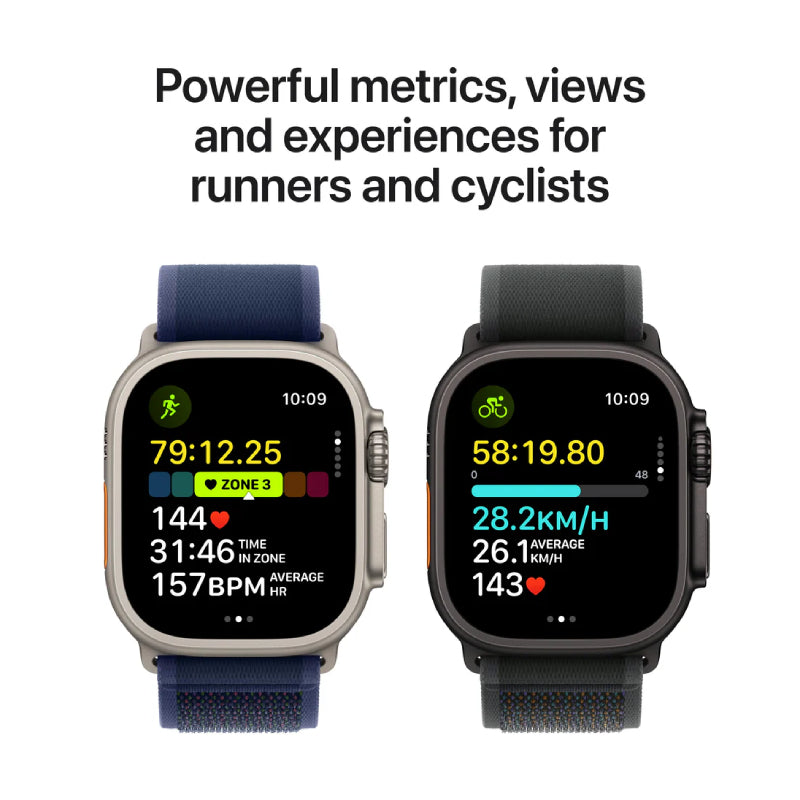 Apple Watch Ultra 2 (2024) - LTPO OLED / 64GB / 49mm / Bluetooth / Wi-Fi / Cellular / Titanium Black Milanese Loop