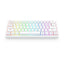 Redragon K730W RGB Pro Draconic V2 White 60% Gasket Wireless Mechanical Keyboard - Bluetooth / Wired / 2500mAh / White