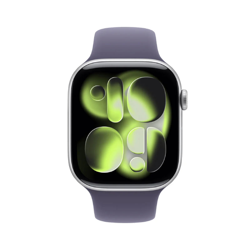 Apple Watch Series 11 - LTPO OLED / 64GB / 46mm / Bluetooth / Wi-Fi / Medium/Large / Silver Aluminum Case with Purple