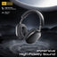 PROMATE Serene High-Definition Hybrid ANC Headphones with 360° Spatial Audio - Bluetooth / 400mAh / Black