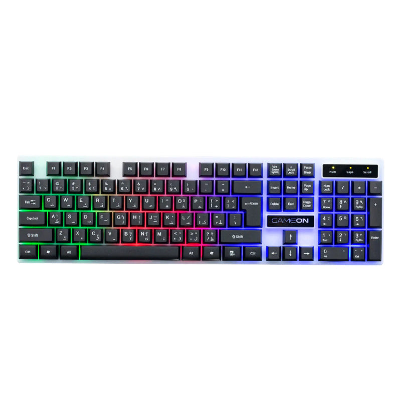 GAMEON Dominion Series GO21KM-B Wired Keyboard & Mouse 2 in 1 Combo - English/Arabic