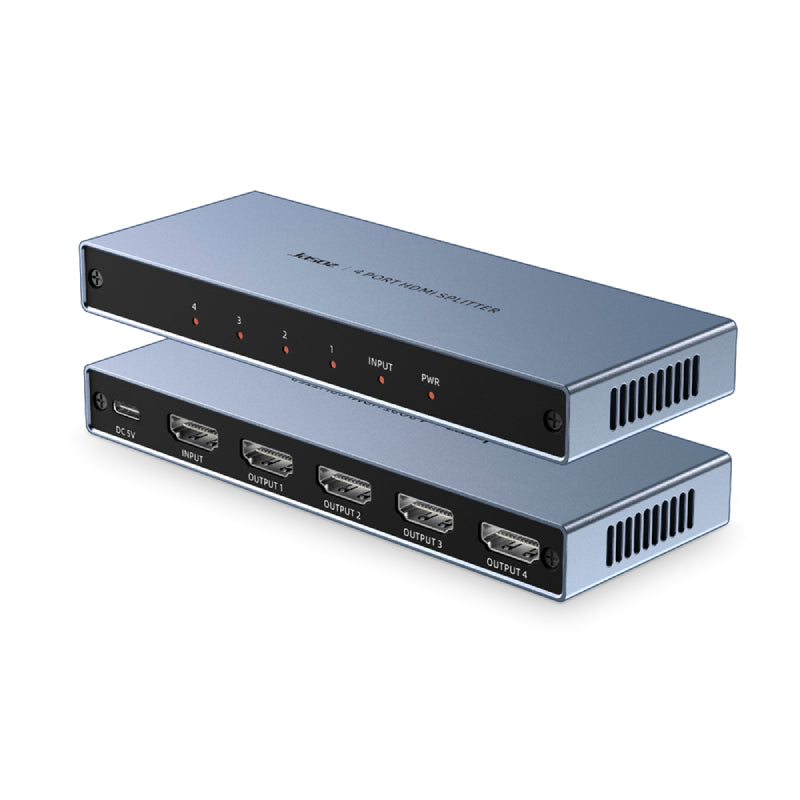 Jasoz G151 4K@30Hz 4-Port HDMI Splitter 1-in-4 out
