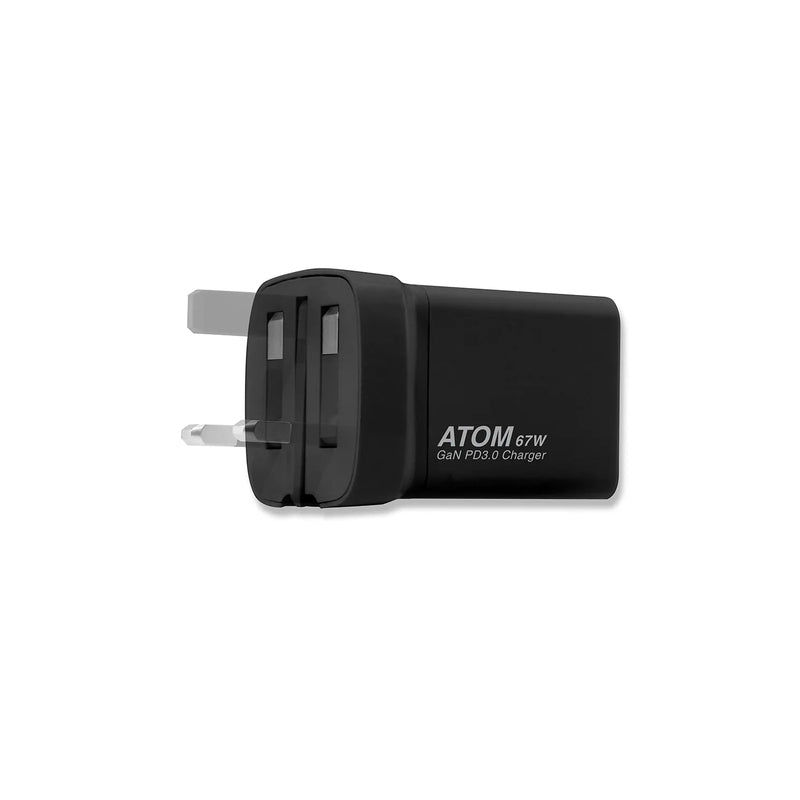 XPower ATOM 67W PD3.0/PPS/QC Foldable Plug Wall Charger - Black