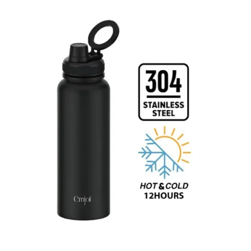 Emjoi MagSafe Stainless Steel Sport Bottle - 900ml / Black