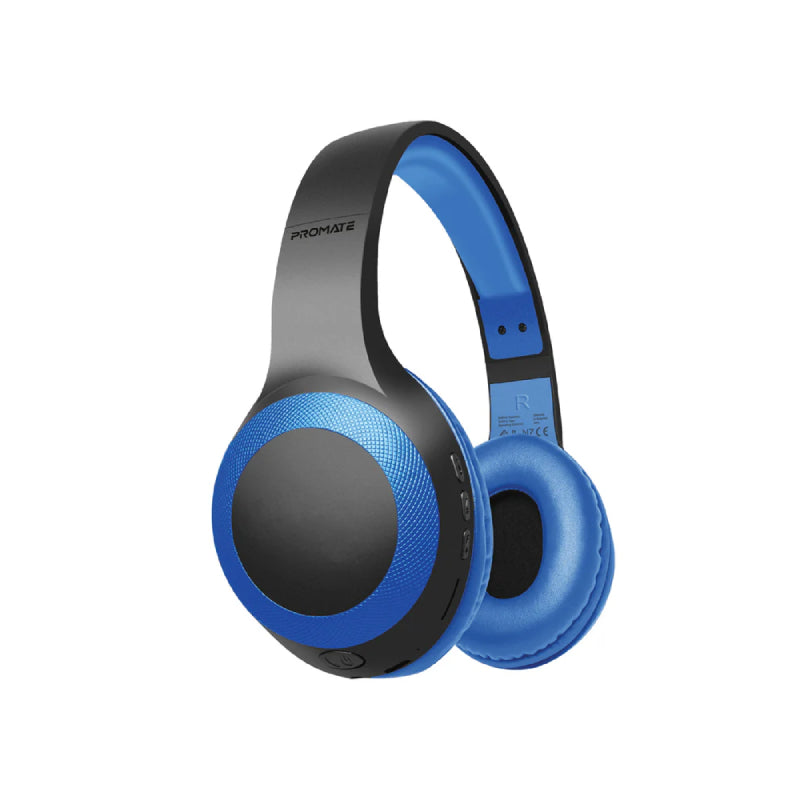 PROMATE LaBoca Deep Bass Over-Ear Wireless Headphones - Bluetooth / 200mAh / Blue