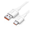 Jasoz D117 Fast Charging Cable - 6A / 3 Meter / USB-A / USB-C / White