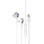 PROMATE LumiBuds-C LumiSound Transparent Stereo USB-C Wired RGB Earphones - Wired / USB-C / Silver