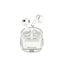 PROMATE TransPods High Definition Transparent TWS Earbuds with IntelliTouch - Bluetooth / 350mAh / White