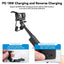 TELESIN Rechargeable Selfie Stick for Action Cameras - 10000mAh / USB-C / Black