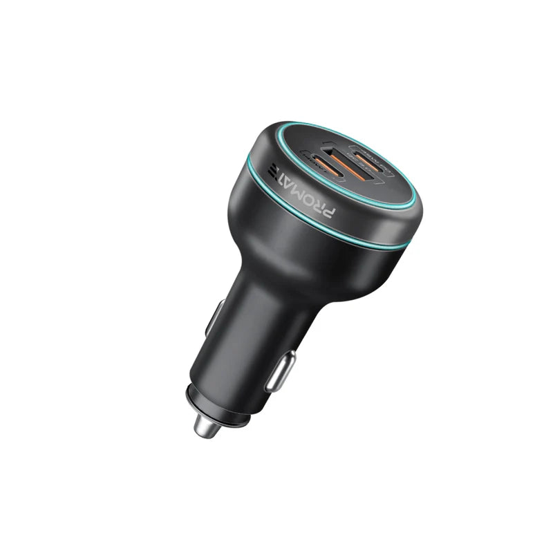PROMATE RapidCharge Car Charger with Dual Power - 230W / USB-A / USB-C