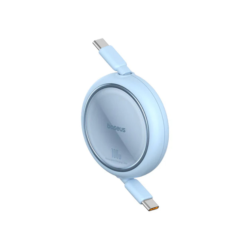 Baseus Free2Pull Retractable USB-C Cable - 100W / Blue