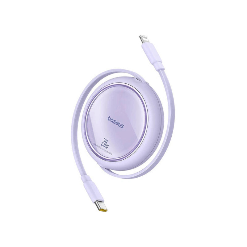 Baseus Free2Pull USB-C to Lightning Retractable Cable - 20W / Purple
