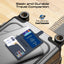 PROMATE Anti-Loss Slim Leather Passport Holder with RFID Protection & Smart Tracking - Blue