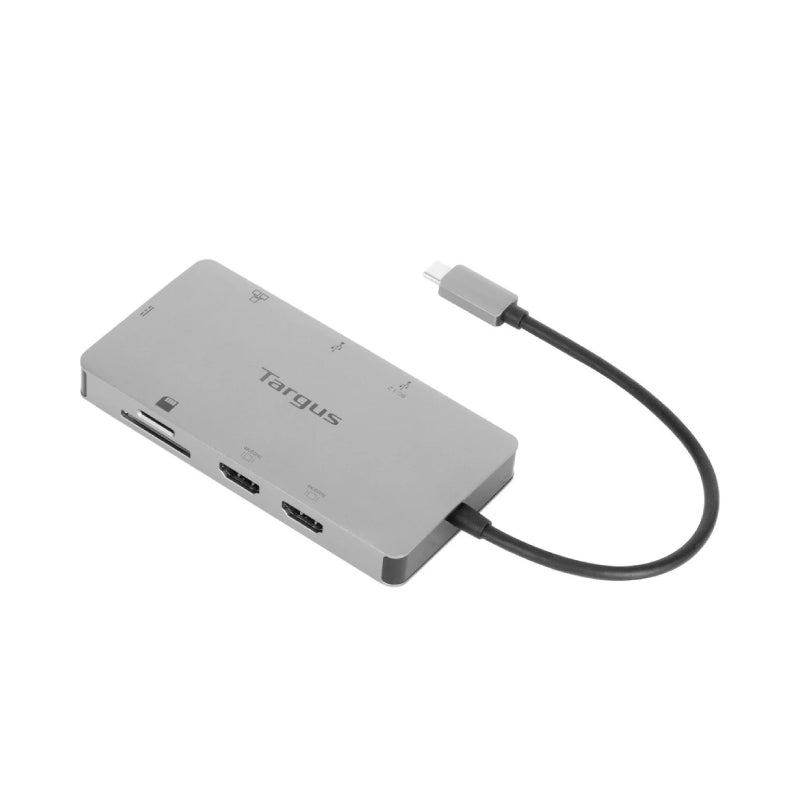 Targus Docking Station - HDMI/USB-A/USB-C/LAN/SD Card / 100W / Silver