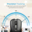 PROMATE Contour Comfort Performance Wireless Ergonomic Mouse - Black