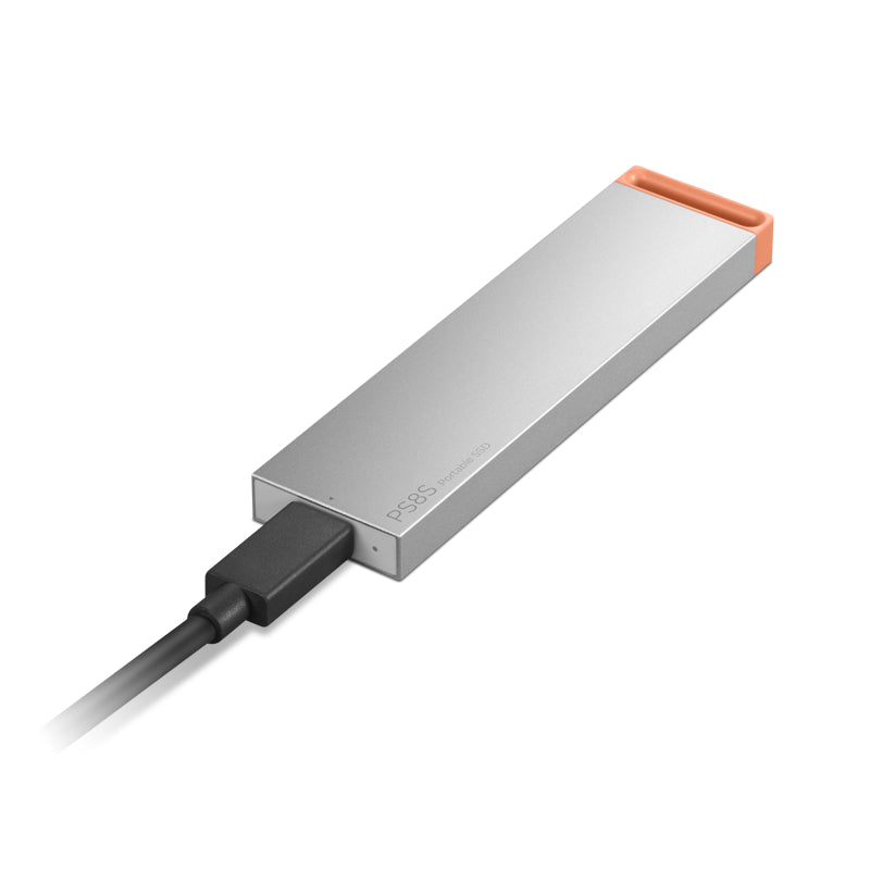 Lenovo PS8S Portable SSD - 512GB / up to 1050 MB/S / USB-C / Cool Grey