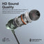 PROMATE Silken-C Ergonomic In-Ear USB-C Wired Stereo Earphones - Wired / USB-C / Gray