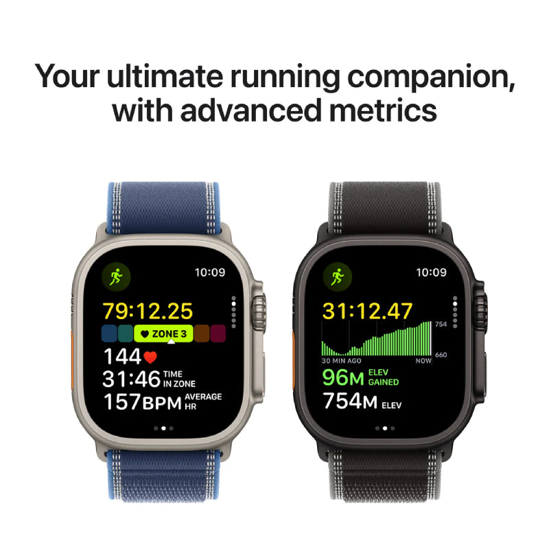 Apple Watch Ultra 3 - LTPO OLED / 64GB / 49mm / Bluetooth / Wi-Fi / Cellular / Medium / Natural Titanium Case with