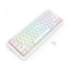 Redragon K730W RGB Pro Draconic V2 White 60% Gasket Wireless Mechanical Keyboard - Bluetooth / Wired / 2500mAh / White