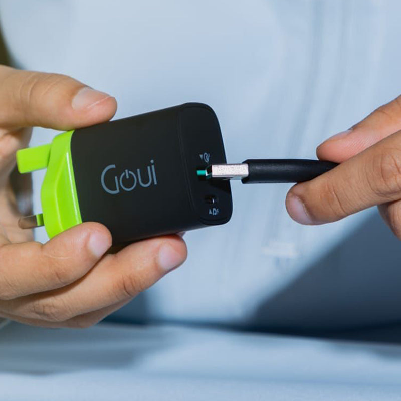 GOUI Mini 20W Wall Charger - 20W / USB-A/USB-C / Black