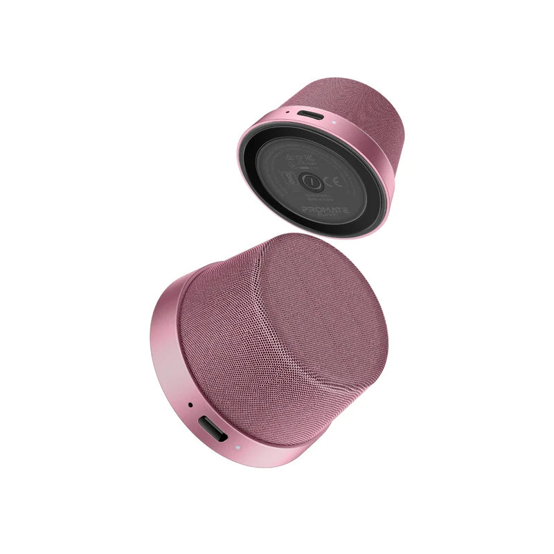 PROMATE High-Fidelity Mini Bluetooth Speaker with MagSafe Compatible Base - Pink