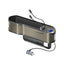 PROMATE Multi-Functional Car Organizer and Charging Station with Retractable Cables - 65W / USB-C & Lightning / Brown