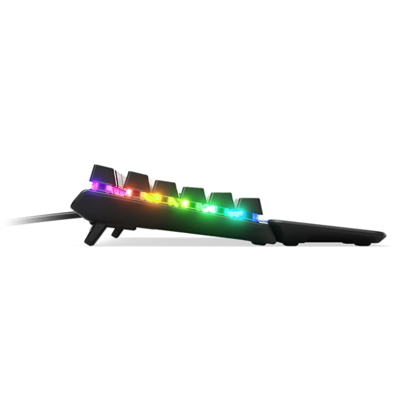 لوحة مفاتيح ألعاب ميكانيكية هجينة ستيل سيريز أبيكس 5، سلكية، RGB، باللون الأسود