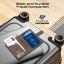 PROMATE Anti-Loss Slim Leather Passport Holder with RFID Protection & Smart Tracking - Brown