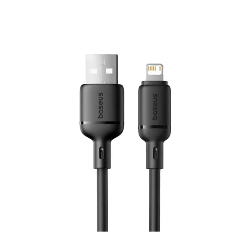 Baseus Silky USB-A to Lightning Fast Charging Cable - 1 Meter / Black
