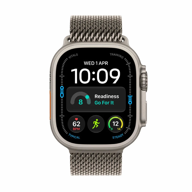 Apple Watch Ultra 4 - LTPO OLED / 64GB / 49mm / Bluetooth / Wi-Fi / Cellular / Large / Natural Titanium Case with Natural Milanese Loop