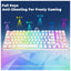 Redragon K552W-RGB 60% Mechanical Gaming Keyboard - Wired / 87 Keys / White
