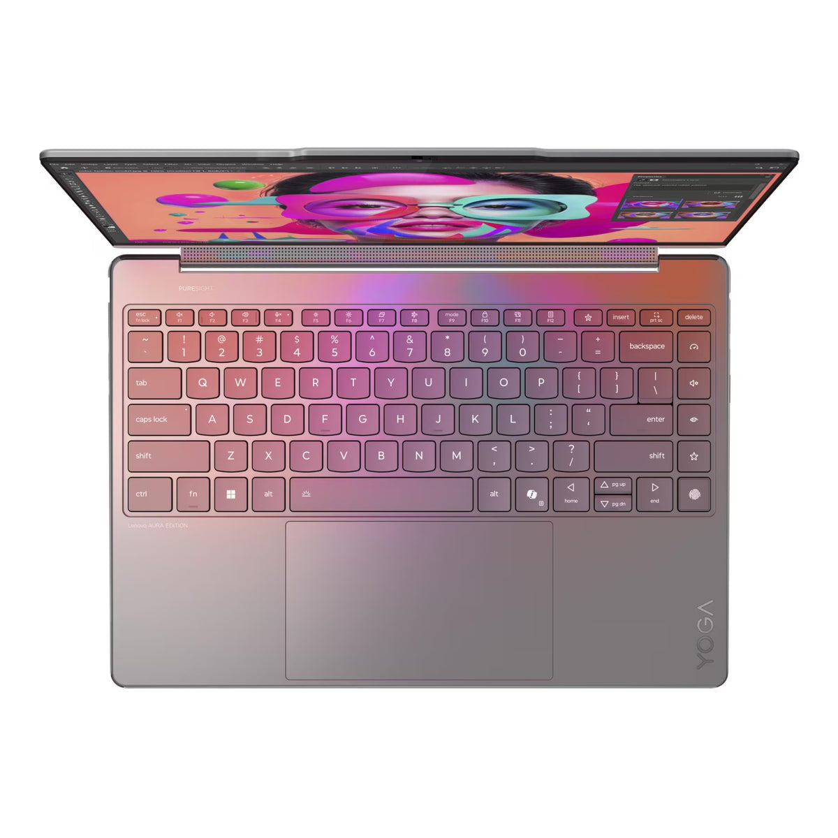 Lenovo Yoga 9 2-in-1 Gen 10 Copilot+ PC - 14" 2.8K WQXGA+ (2880x1800) OLED Multi-Touch / Ultra 7 258V / 32GB / 1TB (NVMe M.2 SSD) / Intel AI Boost, Up to 47 TOPS / Win 11 Home / Lenovo Yoga Pen / Arb/Eng / 2YW / Luna Grey - Laptop