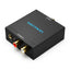 Vention Optical Fiber/Coaxial Digital Audio to TRS 3.5mm/2RCA Audio Converter - Aluminum Alloy Type EU Standard / Black