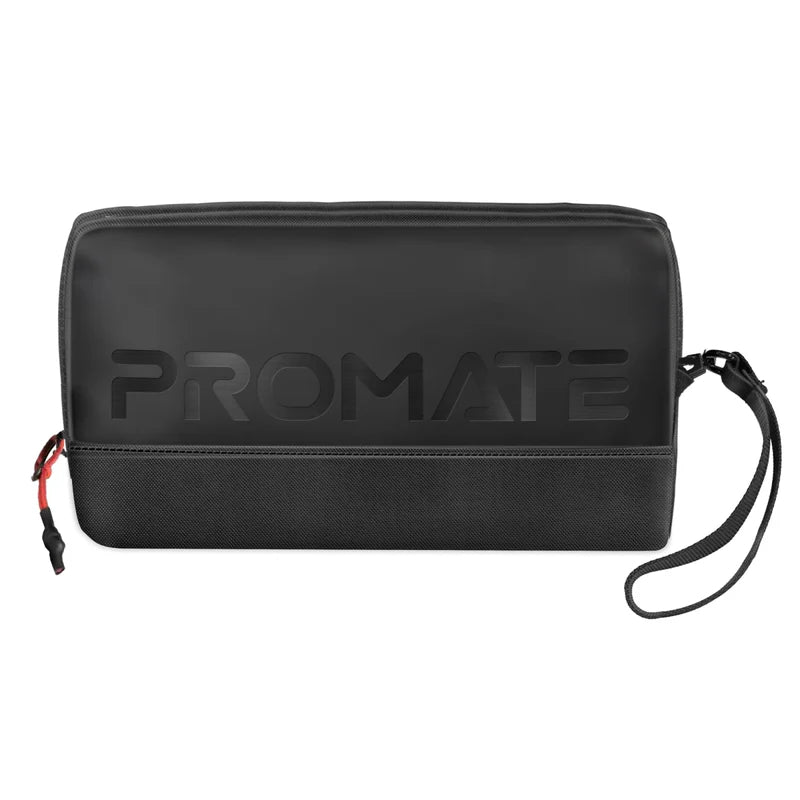 PROMATE Lightweight Tech Essential Organizer Pouch Bag - Black