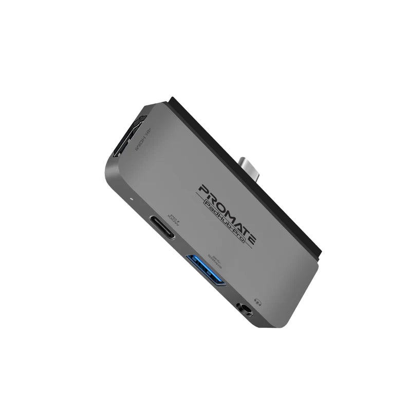 PROMATE 4-in-1 USB-C Multimedia Hub - USB-C / HDMI / USB 3.0