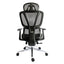 Black Bull Ergonomic Mesh Gaming & Office Chair with Footrest - Black Frame + Black Mesh